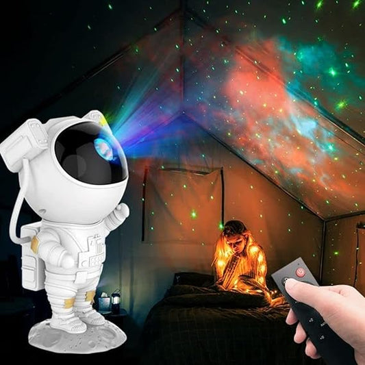 Astronaut Galaxy Projector Night Light, with Remote Control Timer 360° Adjustable